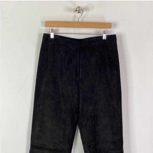 Kate Hill 100% Leather Suede High Rise Pants - Picture 2 of 10